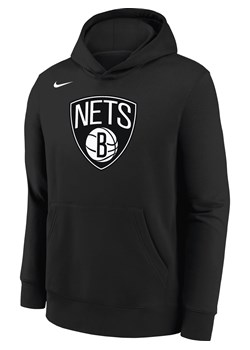 Dzianinowa bluza z kapturem dla dużych dzieci Brooklyn Nets Nike NBA - Czerń ze sklepu Nike poland w kategorii Bluzy chłopięce - zdjęcie 164693600