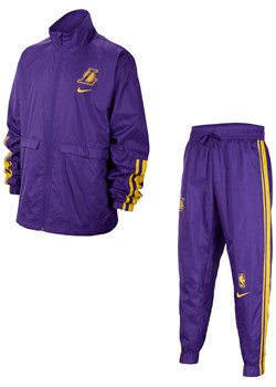 Dres dla dużych dzieci (chłopców) Nike NBA Los Angeles Lakers Courtside - Fiolet ze sklepu Nike poland w kategorii Dresy chłopięce - zdjęcie 164693644