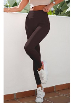 Czekoladowe wyszczuplające klasyczne legginsy push-up Naomar T29, Kolor czekoladowy, Rozmiar 34, Ivon ze sklepu Primodo w kategorii Spodnie damskie - zdjęcie 164694390