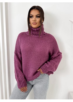 sweter demers fioletowy one size ze sklepu UBRA w kategorii Swetry damskie - zdjęcie 164694840