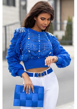 Sweter NOFIGA BLUE ze sklepu Ivet Shop w kategorii Swetry damskie - zdjęcie 164718084