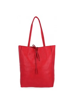 Uniwersalna Torebka Damska Shopper Bag XL Hernan HB0253 Czerwona ze sklepu PaniTorbalska w kategorii Torby Shopper bag - zdjęcie 164723760