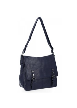 Torebka Vintage Listonoszka Bee Bag Granatowa 1502L36 ze sklepu PaniTorbalska w kategorii Torby Shopper bag - zdjęcie 164724904