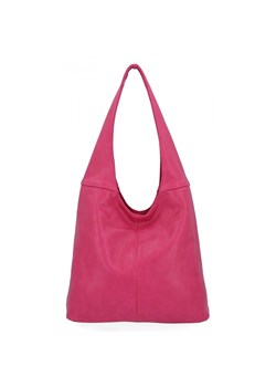 Uniwersalne Torebki Damskie Shopper Bag firmy Hernan HB0141 Fuksjowa ze sklepu PaniTorbalska w kategorii Torby Shopper bag - zdjęcie 164727954