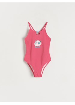 Reserved - Jednoczęściowy strój kąpielowy Pokemon - różowy ze sklepu Reserved w kategorii Stroje kąpielowe - zdjęcie 164735373