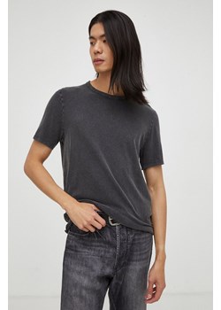 American Vintage t-shirt bawełniany kolor szary gładki ze sklepu ANSWEAR.com w kategorii T-shirty męskie - zdjęcie 164740521