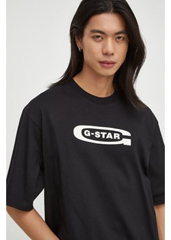 G-Star Raw t-shirt bawełniany męski kolor czarny z nadrukiem ze sklepu ANSWEAR.com w kategorii T-shirty męskie - zdjęcie 164741053