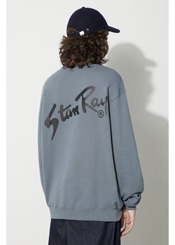 Stan Ray bluza bawełniana STAN OG CREW męska kolor szary z nadrukiem AW2314162 ze sklepu PRM w kategorii Bluzy męskie - zdjęcie 164744230