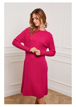 So Cachemire Sukienka dzianinowa &quot;Fanola&quot; w kolorze różowym ze sklepu Limango Polska w kategorii Sukienki - zdjęcie 164746041