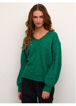 Kaffe Sweter Kasarla V-Neck 10506829 Zielony Loose Fit ze sklepu MODIVO w kategorii Swetry damskie - zdjęcie 164747173