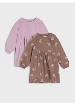 Sinsay - Sukienki 2 pack - brązowy ze sklepu Sinsay w kategorii Sukienki niemowlęce - zdjęcie 164752944