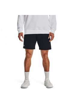 Męskie spodenki dresowe Under Armour UA Rival Fleece Shorts - czarne ze sklepu Sportstylestory.com w kategorii Spodenki męskie - zdjęcie 164755233