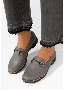 Szare loafers damskie Evadne ze sklepu Zapatos w kategorii Mokasyny damskie - zdjęcie 164802090
