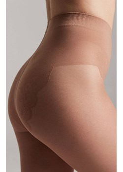 Jedwabiste rajstopy z ażurowymi majtkami Bikini 40, Kolor brązowy, Rozmiar 2, Conte ze sklepu Primodo w kategorii Rajstopy - zdjęcie 164805092
