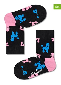 Happy Socks Skarpety (2 pary) w kolorze czarnym ze sklepu Limango Polska w kategorii Skarpetki dziecięce - zdjęcie 164807311