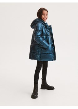 Reserved - Pikowana kurtka z ociepleniem - morski ze sklepu Reserved w kategorii Kurtki dziewczęce - zdjęcie 164874622