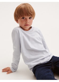Reserved - Koszulka longsleeve z nadrukiem - jasnoszary ze sklepu Reserved w kategorii T-shirty chłopięce - zdjęcie 164876581
