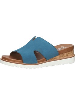 Ara Shoes Skórzane klapki w kolorze niebieskim ze sklepu Limango Polska w kategorii Klapki damskie - zdjęcie 164879451