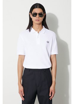 Fred Perry polo bawełniane kolor biały z aplikacją M6000.100 ze sklepu PRM w kategorii T-shirty męskie - zdjęcie 164882980