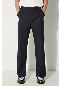 424 spodnie wełniane kolor granatowy proste 35424P04 236507 ze sklepu PRM w kategorii Spodnie męskie - zdjęcie 164882992