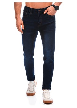 Spodnie męskie jeansowe 1417P - niebieskie ze sklepu Edoti w kategorii Jeansy męskie - zdjęcie 164883974