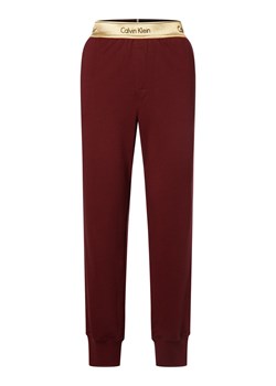 Calvin Klein Damskie spodnie od piżamy Kobiety bordowy jednolity ze sklepu vangraaf w kategorii Piżamy damskie - zdjęcie 164884122