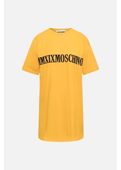 MOSCHINO Sukienka t-shirtowa - Żółty ciemny - Kobieta - 44 IT(L) ze sklepu Halfprice w kategorii Sukienki - zdjęcie 164884704