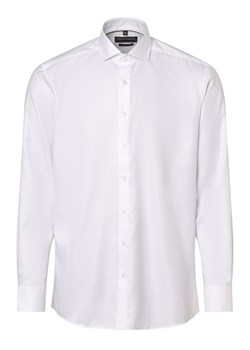 Finshley & Harding Koszula męska Mężczyźni Modern Fit Bawełna biały jednolity ze sklepu vangraaf w kategorii Koszule męskie - zdjęcie 164889223