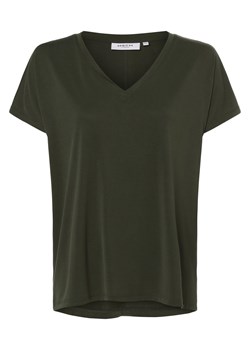 Msch Copenhagen T-shirt damski Kobiety oliwkowy jednolity ze sklepu vangraaf w kategorii Bluzki damskie - zdjęcie 164889234