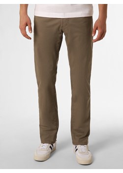 Van Graaf Spodnie Mężczyźni Bawełna taupe jednolity ze sklepu vangraaf w kategorii Spodnie męskie - zdjęcie 164889262