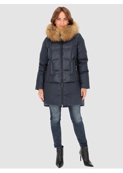 Kurtka damska zimowa granatowa Perso ze sklepu Eye For Fashion w kategorii Kurtki damskie - zdjęcie 164890630