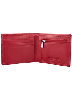 Cienki portfel damski skórzany typu SLIM (Czerwony) ze sklepu Koruma ID Protection w kategorii Portfele męskie - zdjęcie 164890702