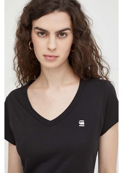 G-Star Raw t-shirt bawełniany kolor czarny ze sklepu ANSWEAR.com w kategorii Bluzki damskie - zdjęcie 164892672