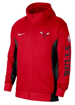 Męska bluza z kapturem i zamkiem na całej długości Nike Dri-FIT NBA Chicago Bulls Showtime - Czerwony ze sklepu Nike poland w kategorii Bluzy męskie - zdjęcie 164893451