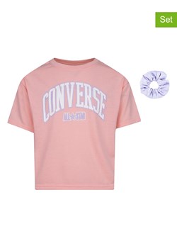 Converse 2-częściowy zestaw w kolorze jasnoróżowo-lawendowym ze sklepu Limango Polska w kategorii Bluzki dziewczęce - zdjęcie 164894341