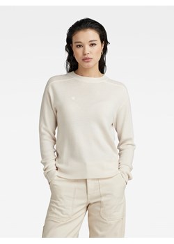 G-Star Sweter wełniany &quot;Core&quot; w kolorze kremowym ze sklepu Limango Polska w kategorii Swetry damskie - zdjęcie 164895563