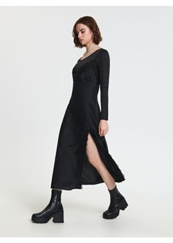 Sinsay - Sukienka midi na ramiączkach - czarny ze sklepu Sinsay w kategorii Sukienki - zdjęcie 164901783