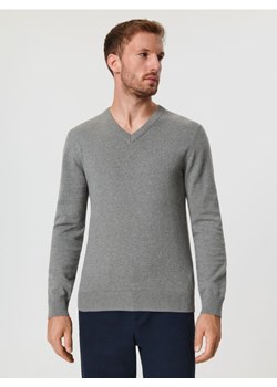 Sinsay - Sweter bawełniany - szary ze sklepu Sinsay w kategorii Swetry męskie - zdjęcie 164907493