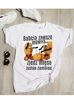 koszulka damska z nadrukiem ze sklepu Time For Fashion w kategorii Bluzki damskie - zdjęcie 164920433