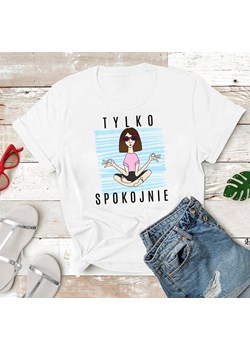 koszulka damska tylko spokojnie ze sklepu Time For Fashion w kategorii Bluzki damskie - zdjęcie 164920801