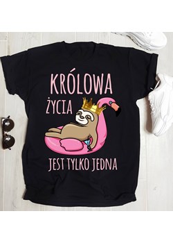 koszulka królowa życia jest tylko jedna ze sklepu Time For Fashion w kategorii Bluzki damskie - zdjęcie 164921031