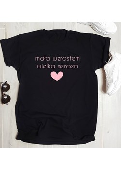 koszulka mała wzrostem wielka sercem ze sklepu Time For Fashion w kategorii Bluzki damskie - zdjęcie 164921033