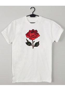 T-shirt damski z różą ze sklepu Time For Fashion w kategorii Bluzki damskie - zdjęcie 164921231