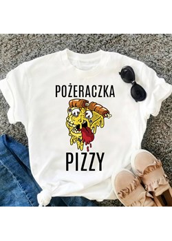 koszulka damska z pizzą ze sklepu Time For Fashion w kategorii Bluzki damskie - zdjęcie 164921532