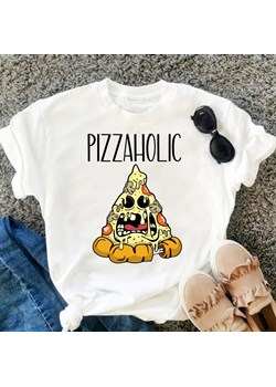 koszulka z pizzą dla dziewczyny lubiącej pizza ze sklepu Time For Fashion w kategorii Bluzki damskie - zdjęcie 164921533