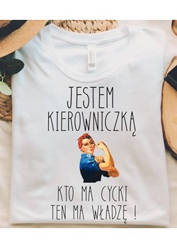 koszulka dla kierowniczki ze sklepu Time For Fashion w kategorii Bluzki damskie - zdjęcie 164921921