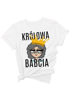 koszulka dla babci królowa babcia z koroną ze sklepu Time For Fashion w kategorii Bluzki damskie - zdjęcie 164922280