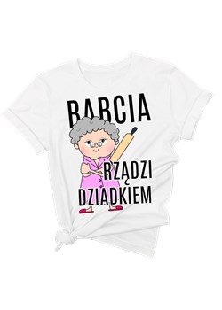 koszulka dla babci babcia rządzi dziadkiem ze sklepu Time For Fashion w kategorii Bluzki damskie - zdjęcie 164922292