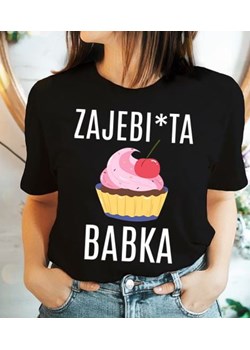 koszulka ZAJEBI*TA BABKA ze sklepu Time For Fashion w kategorii Bluzki damskie - zdjęcie 164922554