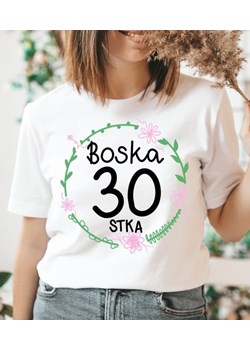 biała Koszulka boska 30 na 30 urodziny ze sklepu Time For Fashion w kategorii Bluzki damskie - zdjęcie 164922582